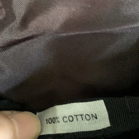 VINTAGE Velvet beret/fascinator with netting. 100% cotton - Picture 10 of 11